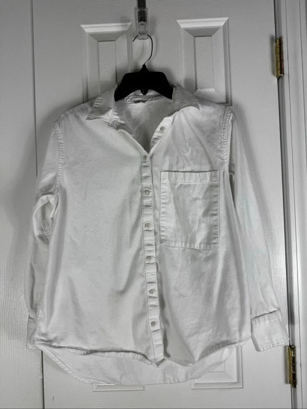 Aerie Womens White Button Front Shirt Size XS
